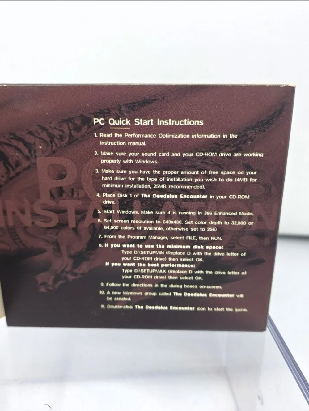 The Daedalus Encounter (PC, 1995) Complete
